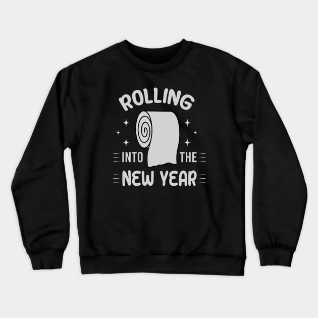 Rolling Into The New Year Crewneck Sweatshirt by VecTikSam